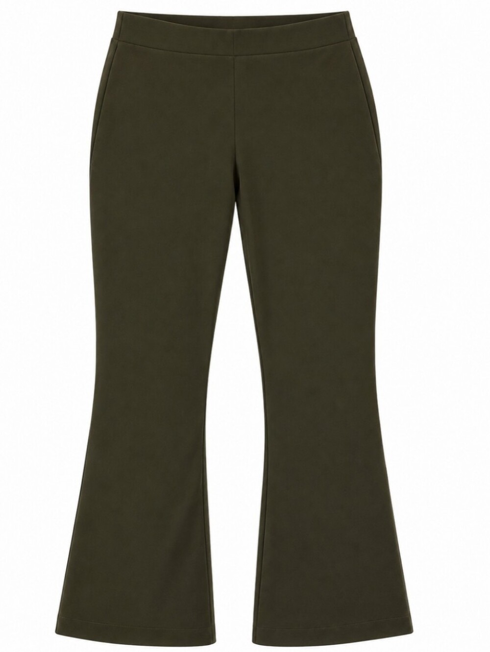 Vince High Waist Crop Flare Pant In Olive Night Size L NWT'S